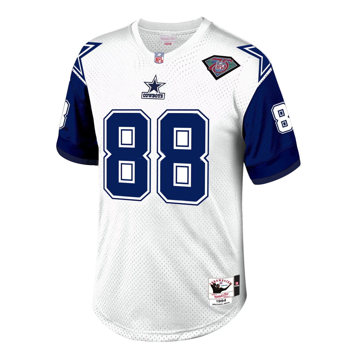 Dallas Cowboys 1994 Michael Irvin Mitchell & Ness White Authentic Throwback Retired Player Jersey