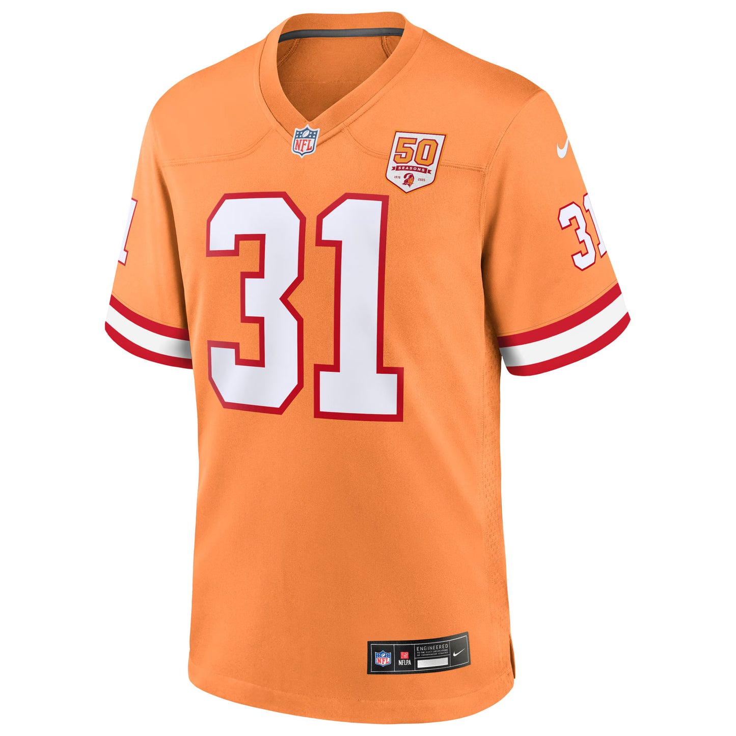 Tampa Bay Buccaneers Antoine Winfield Jr. Creamsicle 50th Season Game Jersey