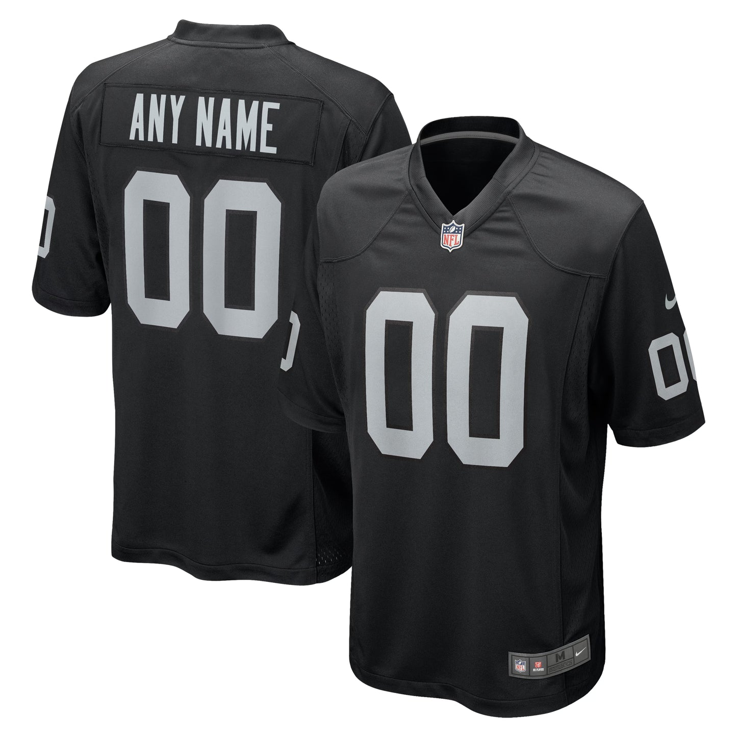 Las Vegas Raiders Black Custom Game Jersey