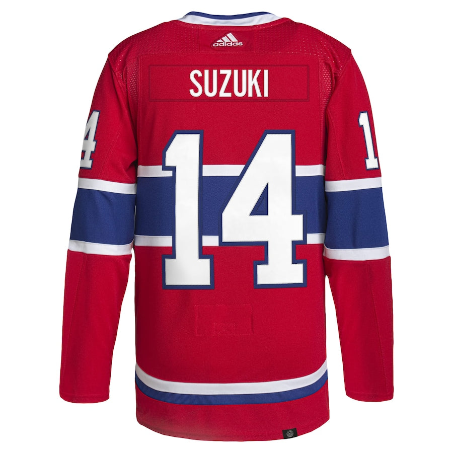 Nick Suzuki Montreal Canadiens   Home Primegreen   Pro  Jersey - Red