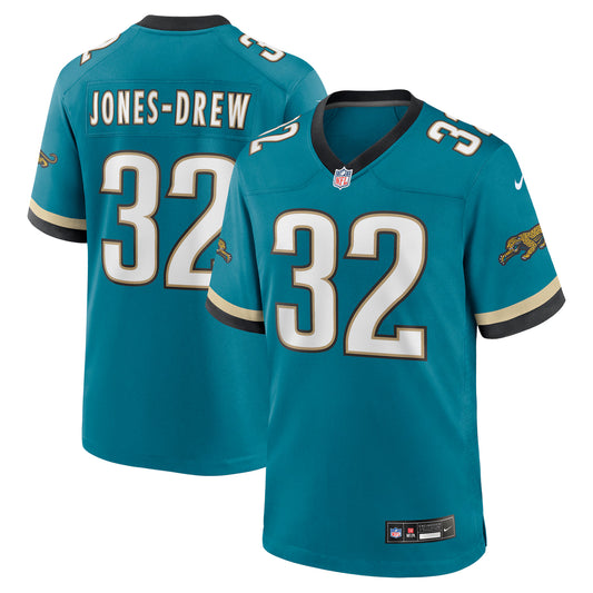 Jacksonville Jaguars Maurice Jones-Drew Teal Retired Player Alternate Game Jersey