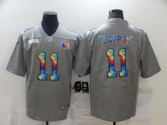 Men's Pittsburgh Steelers Chase Claypool #11 Gray Game Jersey1