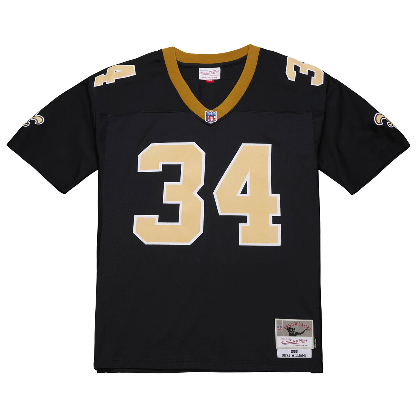 New Orleans Saints Ricky Williams Mitchell & Ness Black 1999 Legacy Replica Jersey