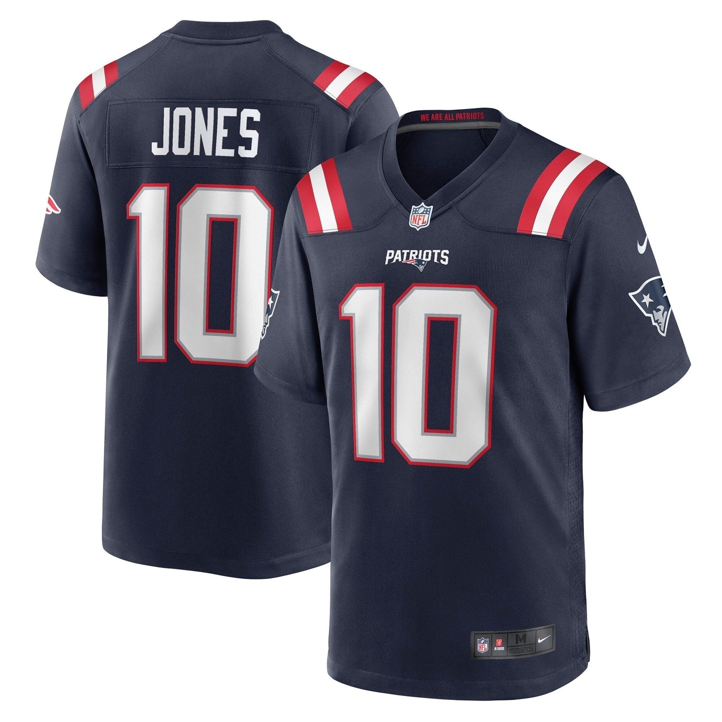 Mac Jones New England Patriots Nike   Game Jersey - Navy