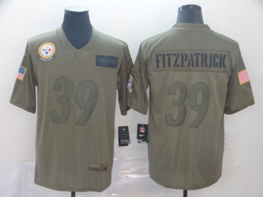 Men's Pittsburgh Steelers Minkah Fitzpatrick #39 Brown Game Jersey1