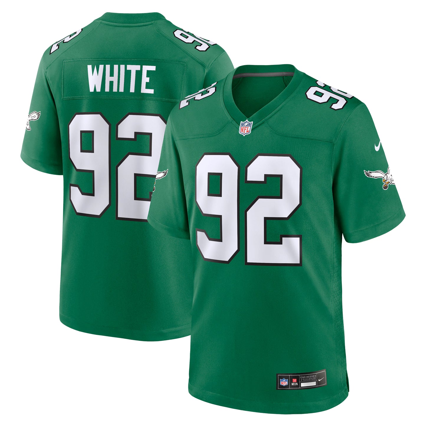 Philadelphia Eagles Reggie White Kelly Green Retired Player Alternate Game Jersey