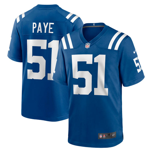 Indianapolis Colts Kwity Paye Royal Game Jersey
