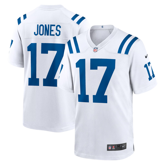 Indianapolis Colts Daniel Jones White Game Jersey