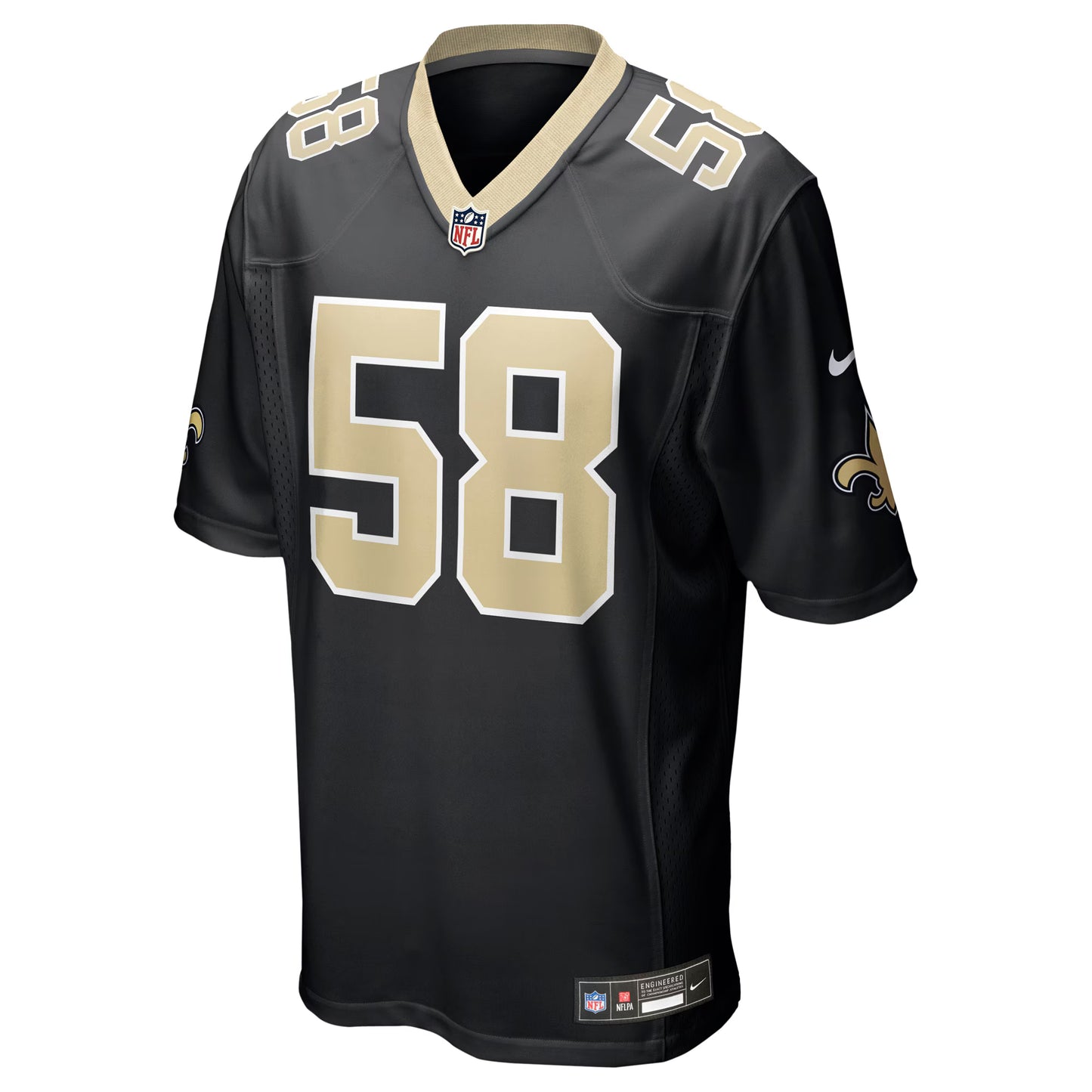 New Orleans Saints Chris Rumph II Black Team Game Jersey
