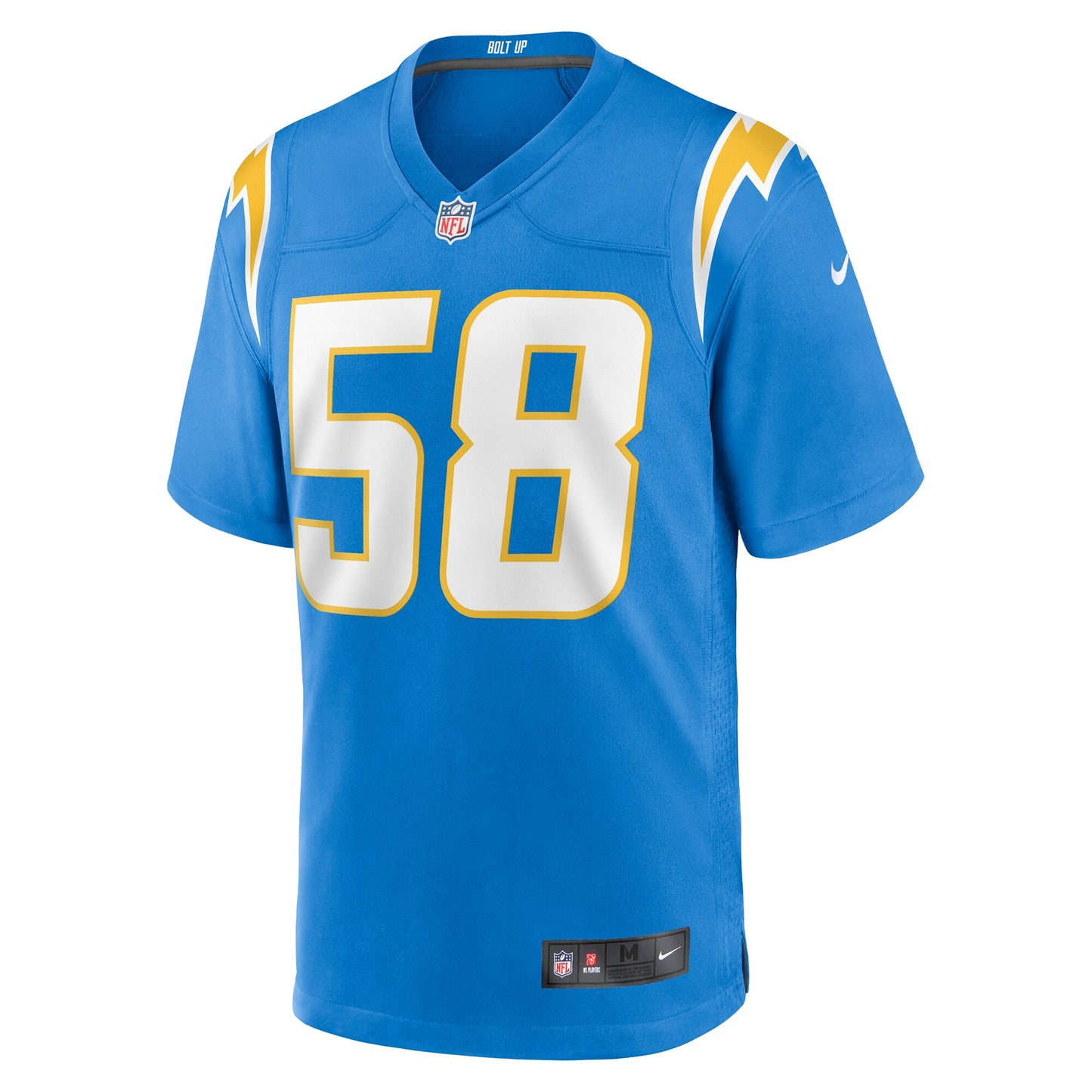 Los Angeles Chargers Tae Crowder Powder Blue Team Game Jersey