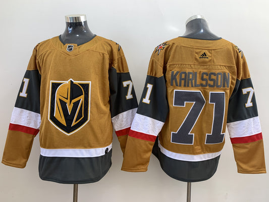 Men's Vegas Golden Knights William Karlsson #71 Gold Breakaway Player Jersey1