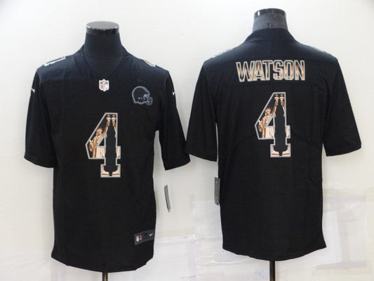 Men's Cleveland Browns Deshaun Watson #4 Black Game Jersey1