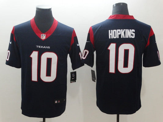Men's Houston Texans DeAndre Hopkins #10 Navy Game Jersey1