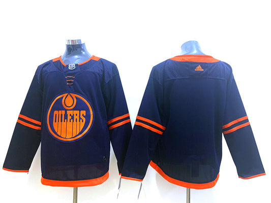 Men's Edmonton Oilers Navy Alternate Primegreen Authentic Blank jersey