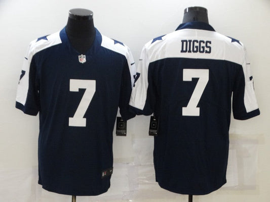 Men's Dallas Cowboys Trevon Diggs #7 Navy Game Jersey1