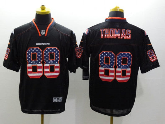 Men's Denver Broncos Demaryius Thomas #88 Black Game Jersey1