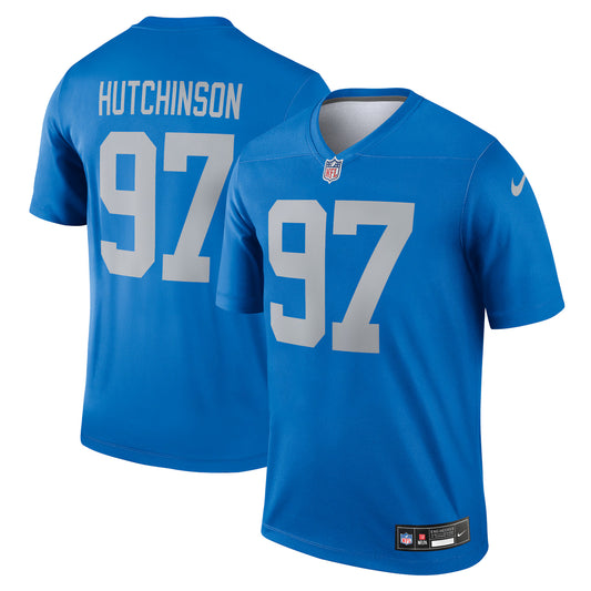 Detroit Lions Aidan Hutchinson Blue Legend Player Performance Top