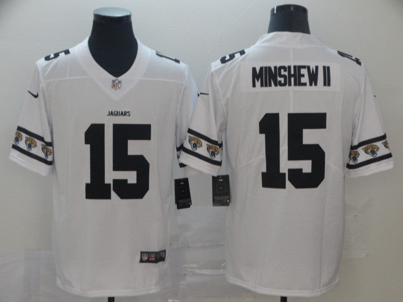 Men's Jacksonville Jaguars Gardner Minshew II #15 White Game Jersey1