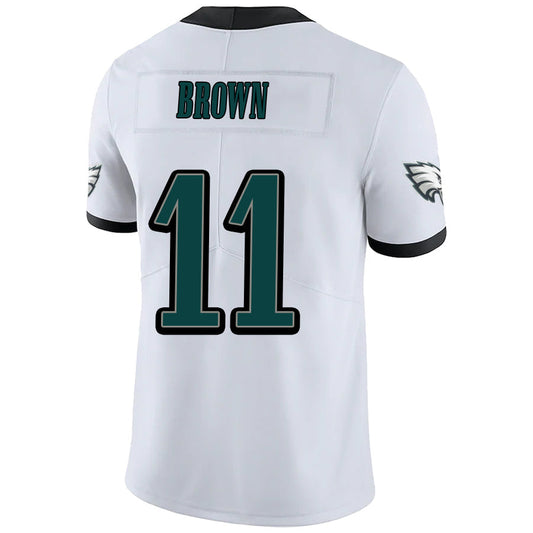 P.Eagles #11 A.J. Brown White Stitched Player Vapor F.U.S.E. Limited Jersey