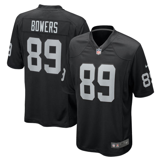 Las Vegas Raiders Brock Bowers Black Player Game Jersey