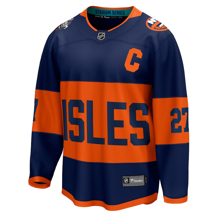 Anders Lee New York Islanders   2024 NHL Stadium Series Breakaway  Jersey Navy