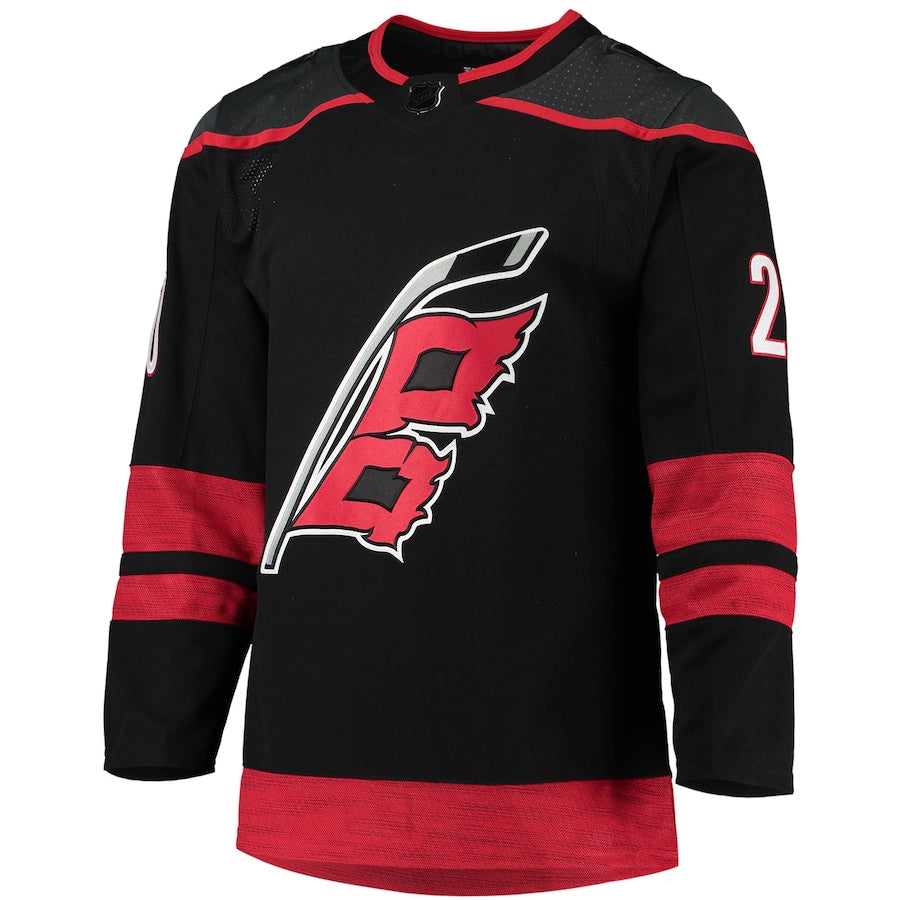 Sebastian Aho Carolina Hurricanes   Home Primegreen   Jersey - Black