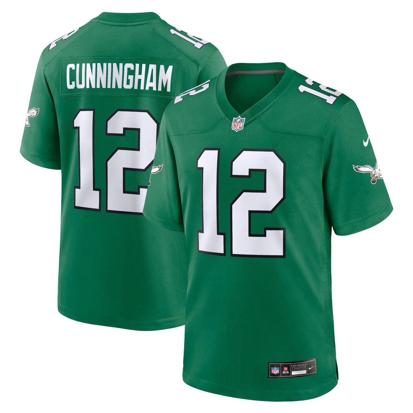 Philadelphia Eagles Randall Cunningham Kelly Green Alternate Retired Player Game Jersey