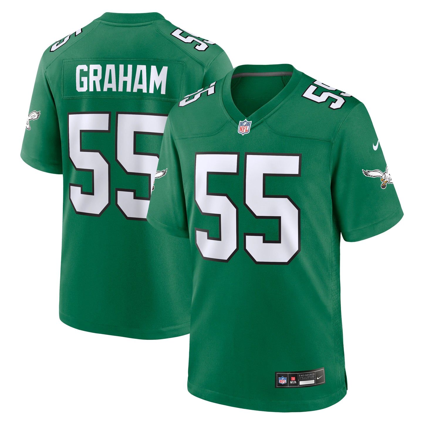 Philadelphia Eagles Brandon Graham Kelly Green Alternate Game Jersey