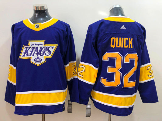 Men's Los Angeles Kings Jonathan Quick #32 Purple Breakaway Jersey1