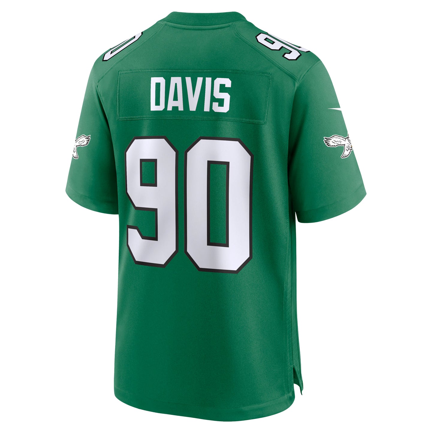 Philadelphia Eagles Jordan Davis Kelly Green Alternate Game Jersey