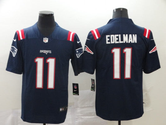 Men's New England Patriots Julian Edelman #11 Navy Game Jersey1