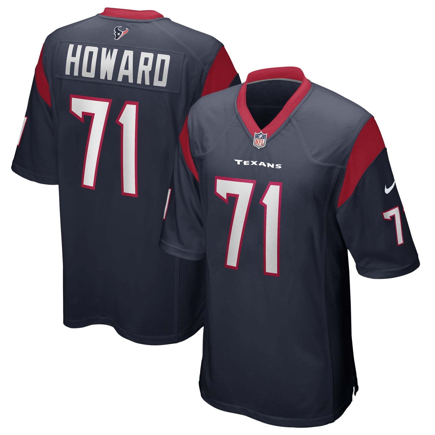 Houston Texans Tytus Howard Navy Game Jersey