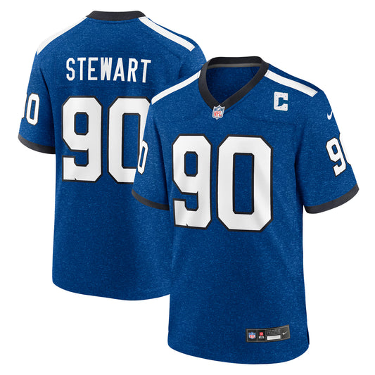Indianapolis Colts Grover Stewart Blue Alternate Game Jersey