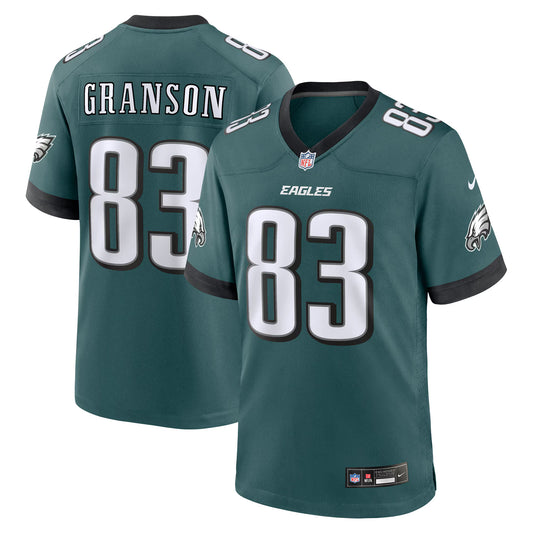 Philadelphia Eagles Kylen Granson Midnight Green Team Game Jersey
