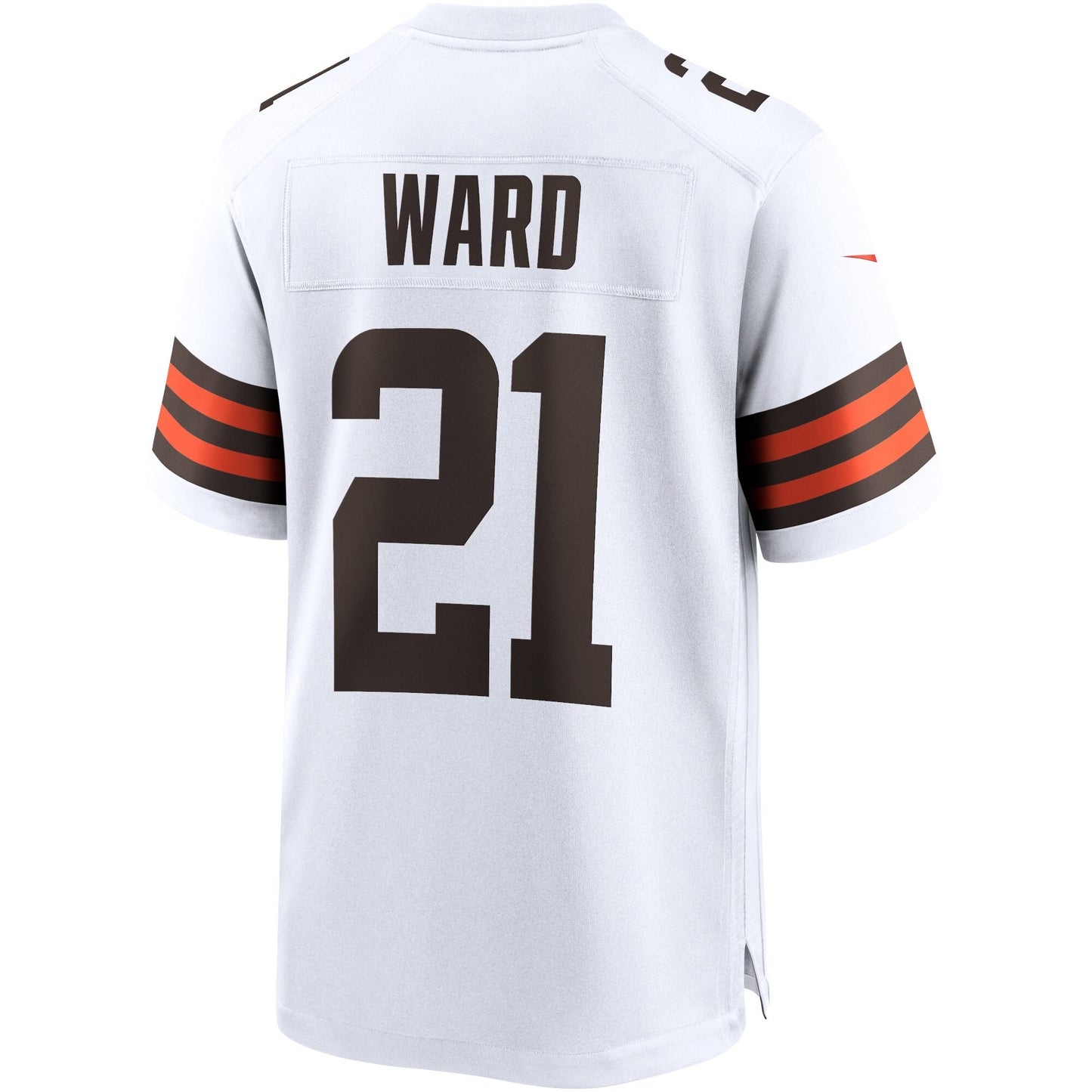 Cleveland Browns Denzel Ward White Game Jersey