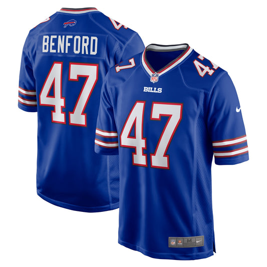 Buffalo Bills Christian Benford Royal Game Jersey