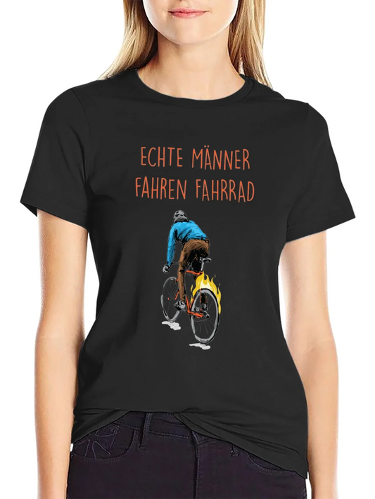 Mens Real Men Ride Bikes Graphic T-Shirt