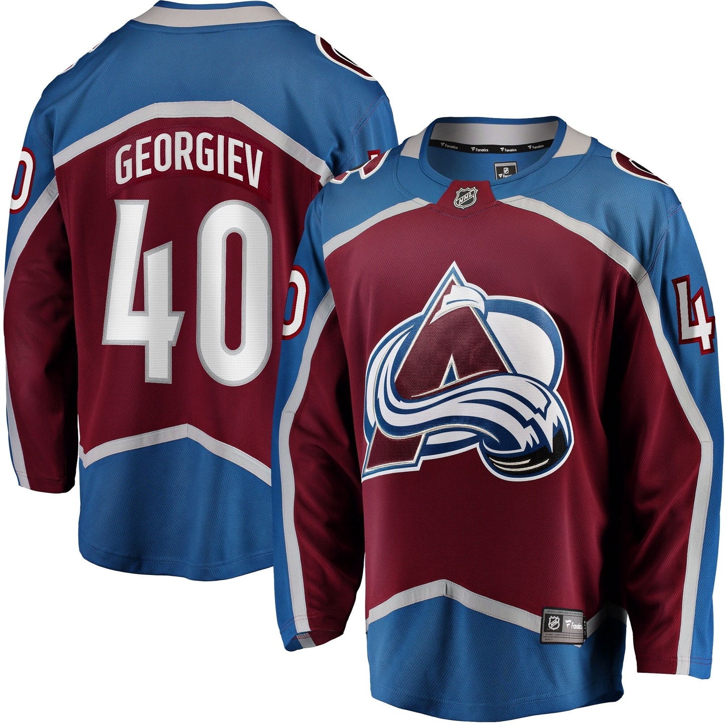 Alexandar Georgiev Colorado Avalanche   Home Breakaway  Jersey - Burgundy