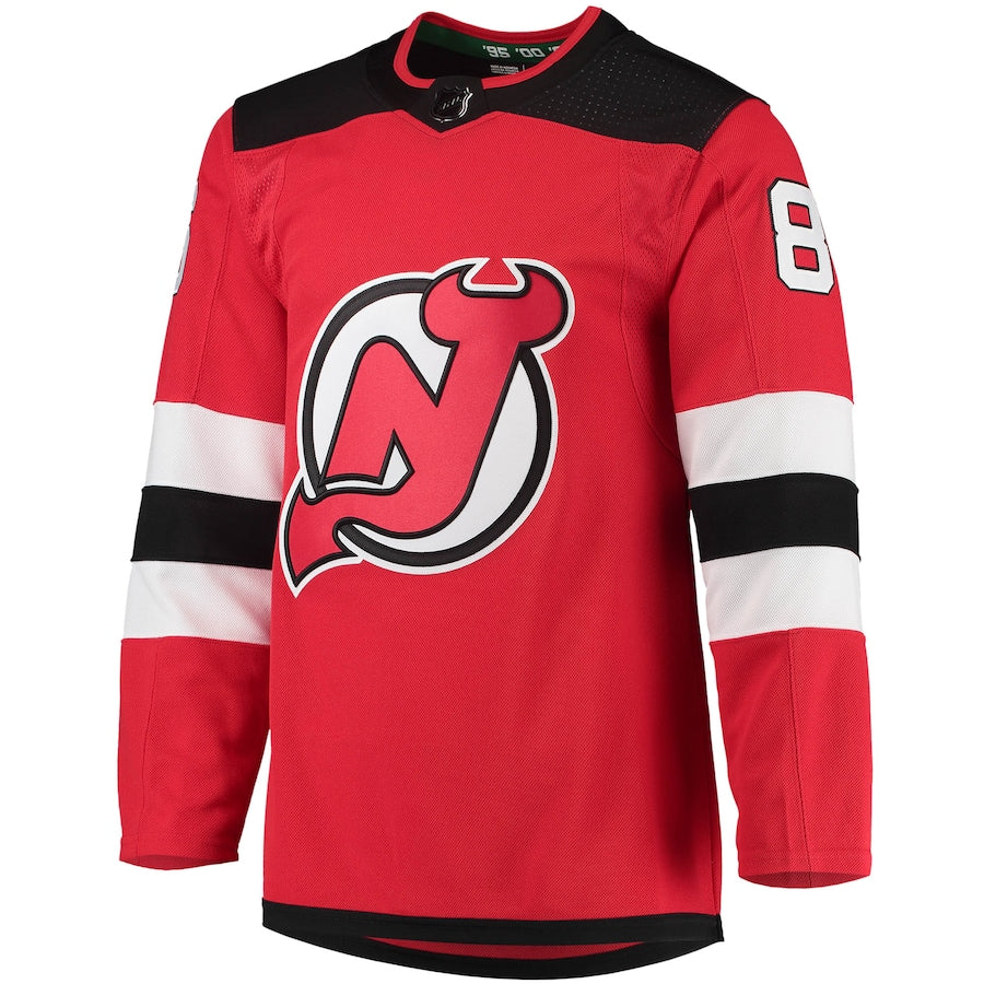 Jack Hughes New Jersey Devils   Home Primegreen   Jersey - Red