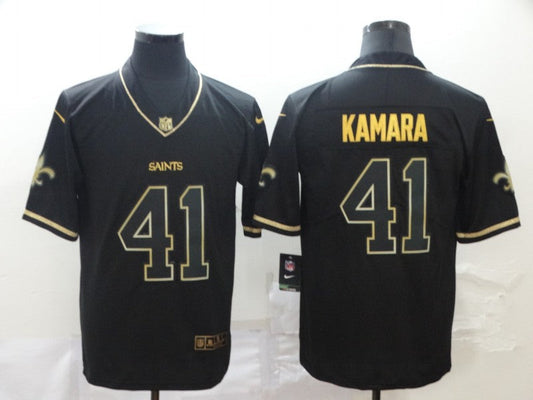 Men's New Orleans Saints Alvin Kamara #41 Black Player Jersey1