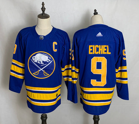 Men's Buffalo Sabres Jack Eichel #9 Royal Player Game jersey