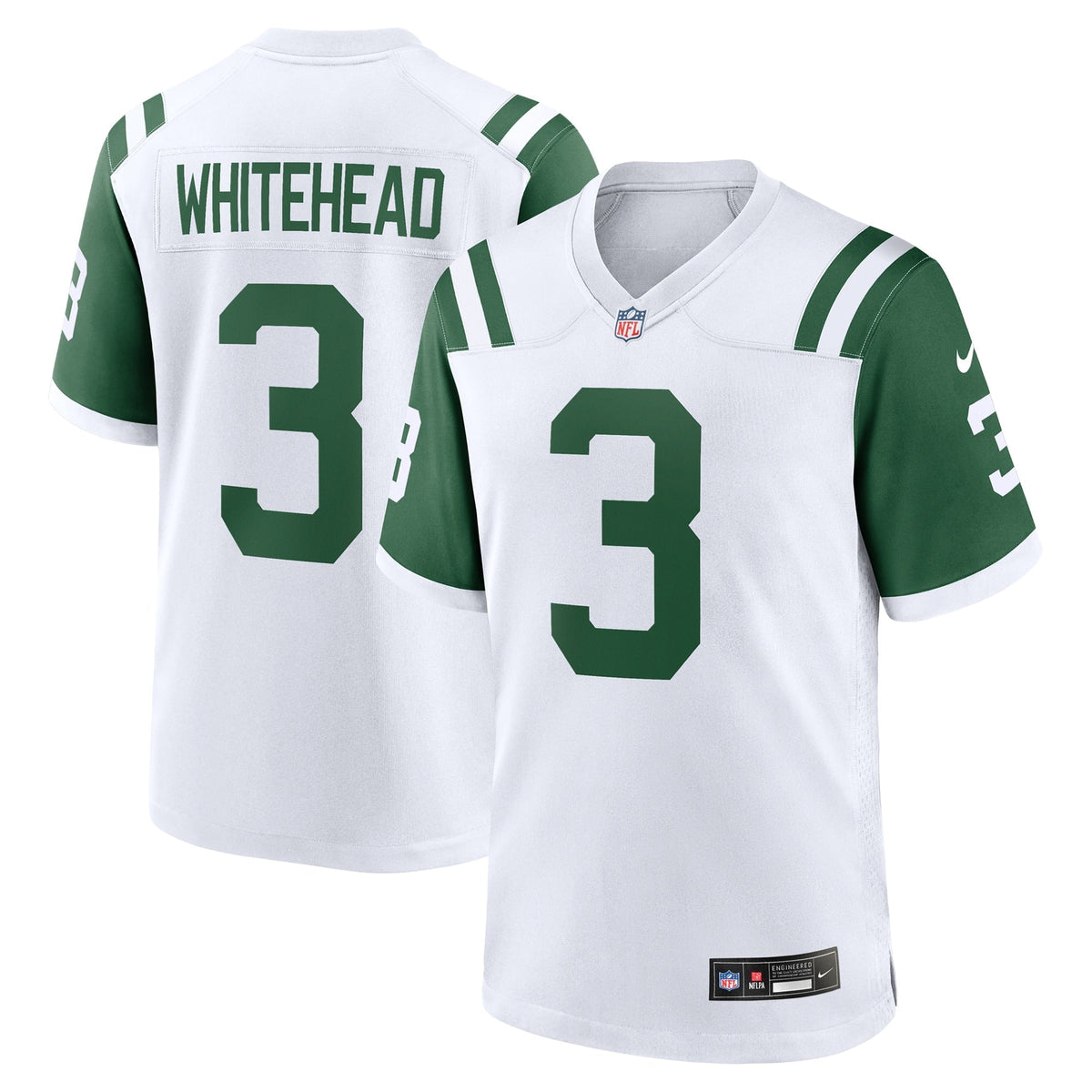 Jordan Whitehead New York Jets Nike Classic Alternate   Game Jersey - White