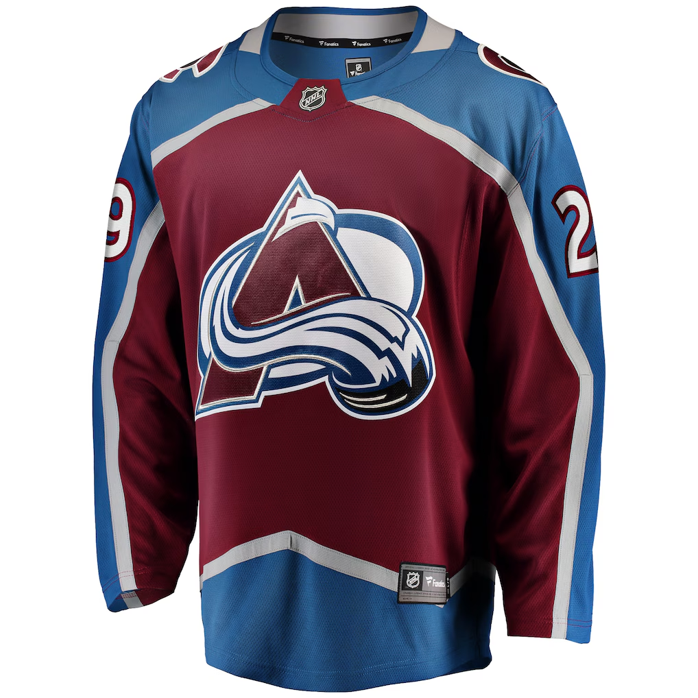 C.Avalanche #29 Nathan MacKinnon Fanatics Stitched American Hockey Jerseys