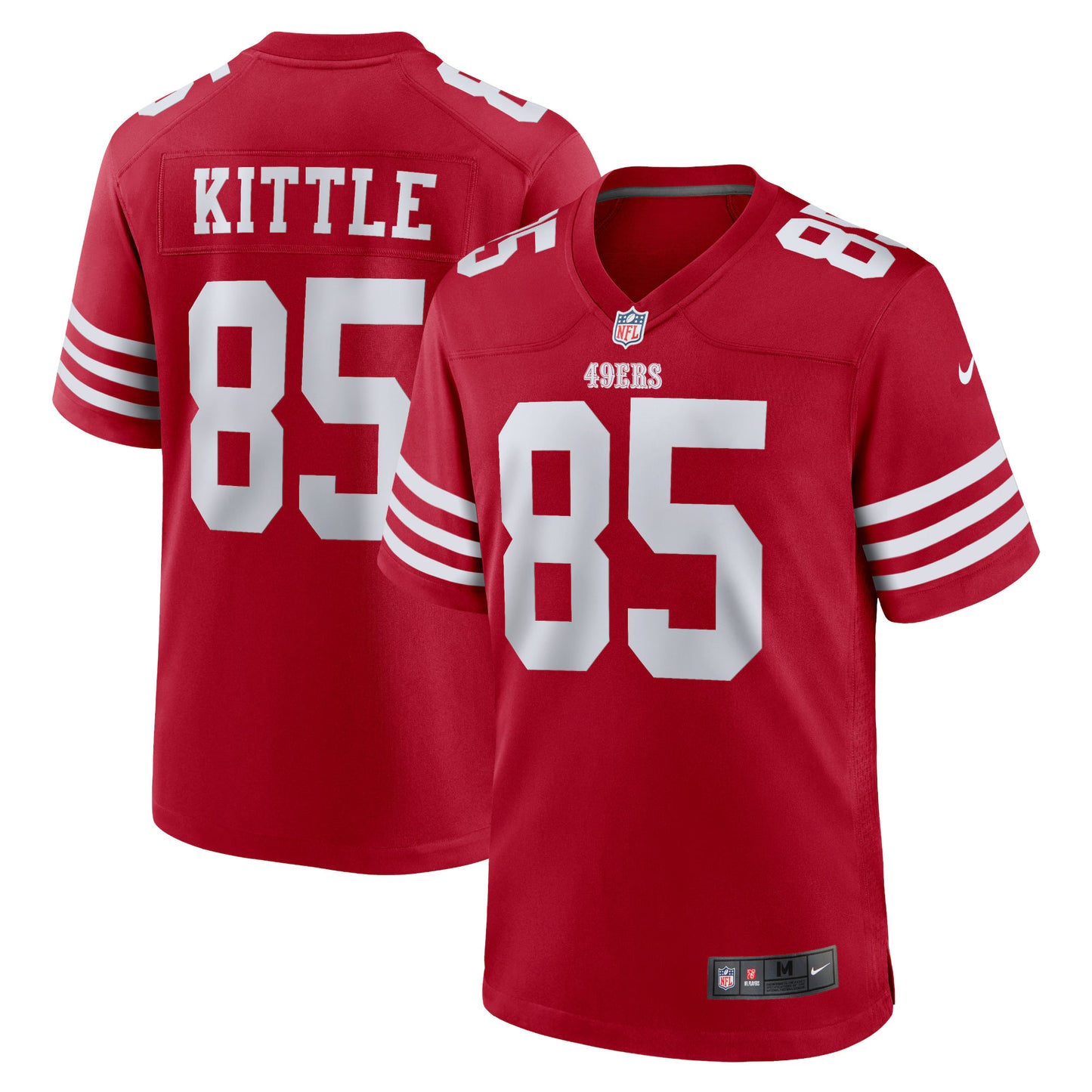 San Francisco 49ers George Kittle Scarlet Team Game Jersey