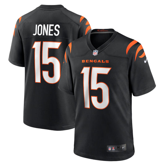 Cincinnati Bengals Charlie Jones Black Team Game Jersey