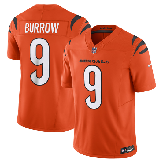 Cincinnati Bengals Joe Burrow Orange Vapor F.U.S.E. Limited Jersey