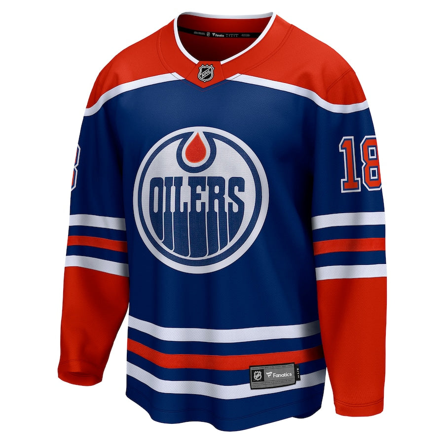 Zach Hyman Edmonton Oilers   Home Breakaway  Jersey - Royal