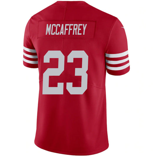 #23 Christian McCaffrey Player SF.49ers Red SVapor F.U.S.E. Limited Football Jerseys
