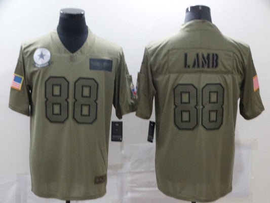 Men's Dallas Cowboys CeeDee Lamb #88 Brown Game Jersey1