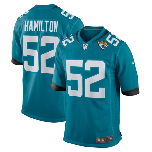 Jacksonville Jaguars DaVon Hamilton Teal Game Jersey
